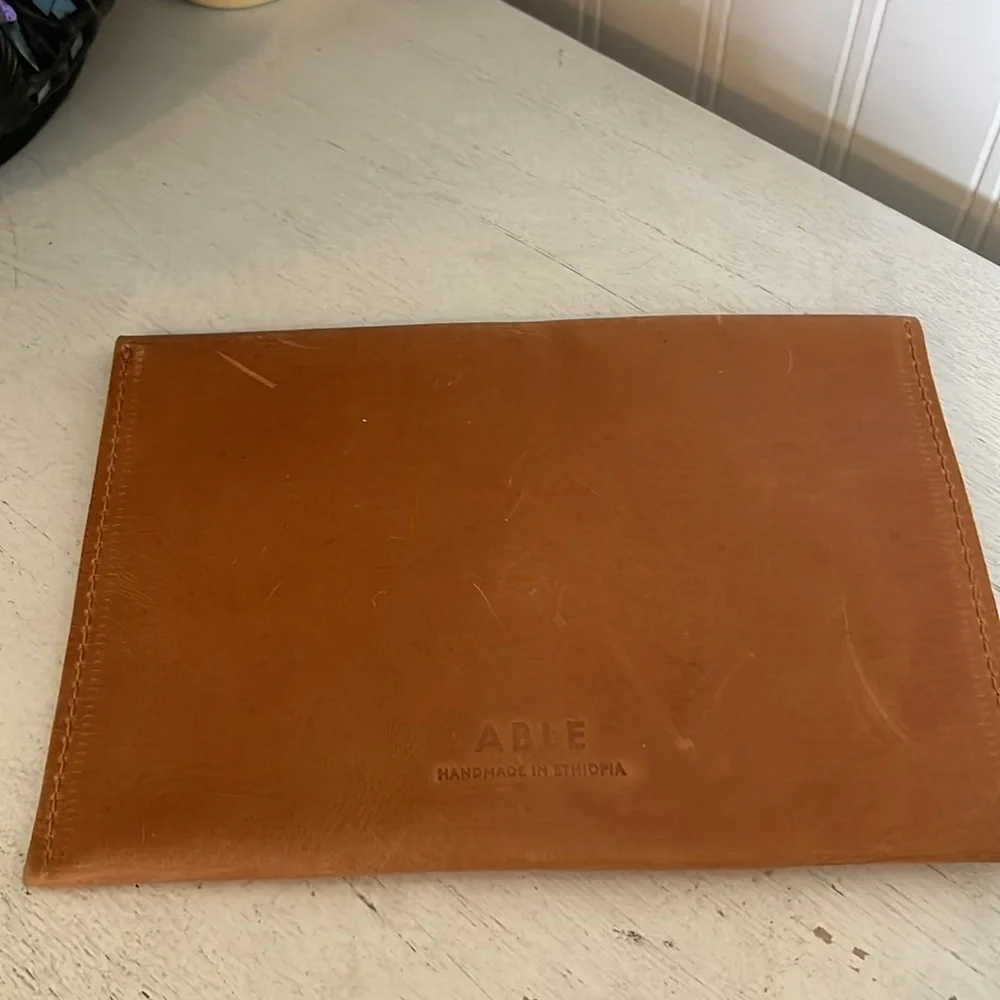 Able leather clutch